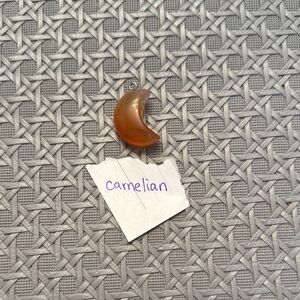Carnelian Crescent Pendant